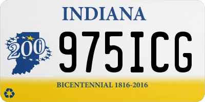 IN license plate 975ICG