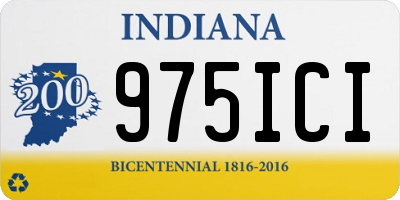 IN license plate 975ICI
