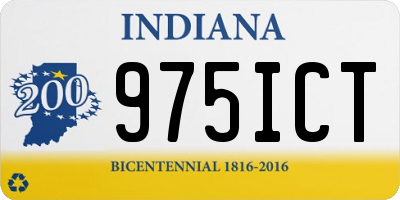 IN license plate 975ICT