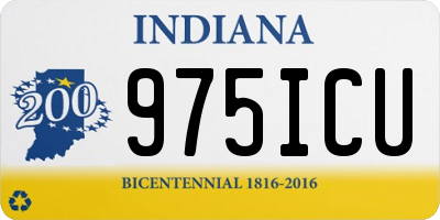 IN license plate 975ICU
