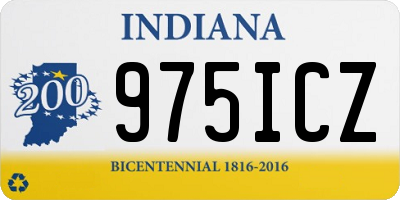 IN license plate 975ICZ