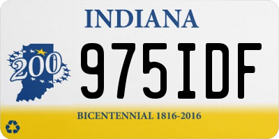 IN license plate 975IDF