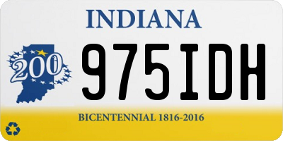 IN license plate 975IDH