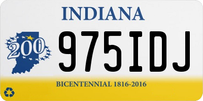 IN license plate 975IDJ