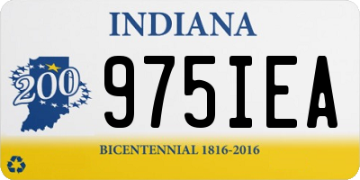 IN license plate 975IEA