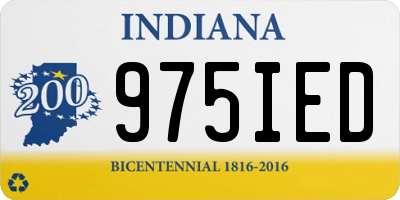 IN license plate 975IED