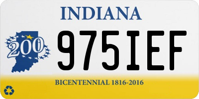 IN license plate 975IEF