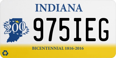 IN license plate 975IEG