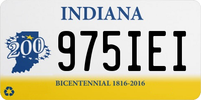 IN license plate 975IEI