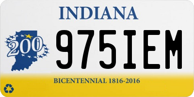 IN license plate 975IEM