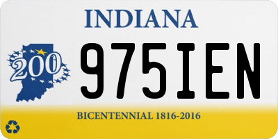 IN license plate 975IEN
