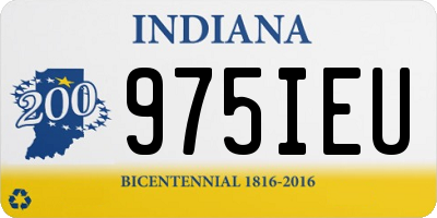 IN license plate 975IEU