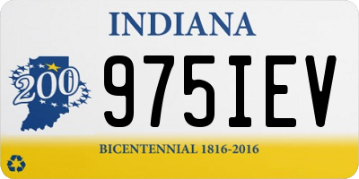 IN license plate 975IEV