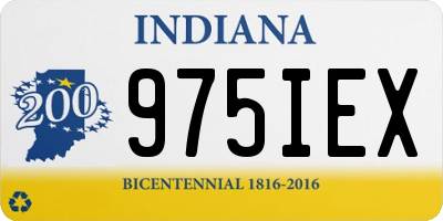 IN license plate 975IEX