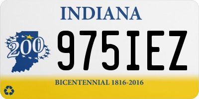 IN license plate 975IEZ