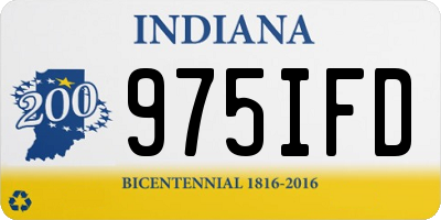 IN license plate 975IFD