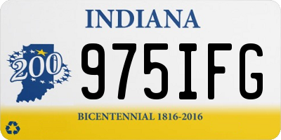 IN license plate 975IFG