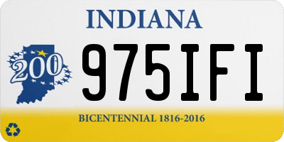 IN license plate 975IFI