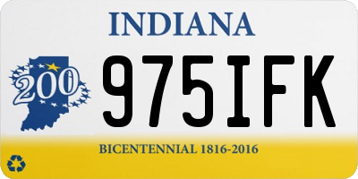 IN license plate 975IFK