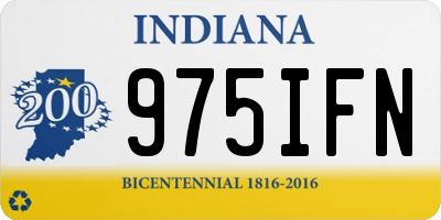 IN license plate 975IFN