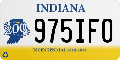 IN license plate 975IFO