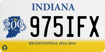 IN license plate 975IFX