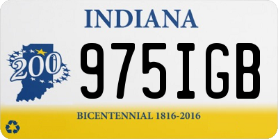 IN license plate 975IGB