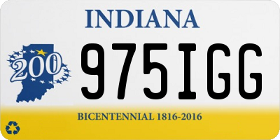 IN license plate 975IGG