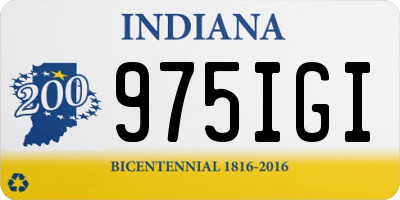 IN license plate 975IGI