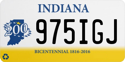 IN license plate 975IGJ
