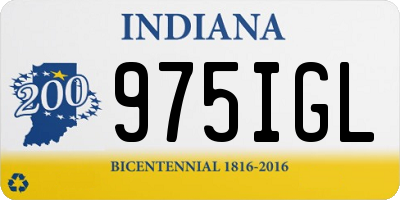 IN license plate 975IGL