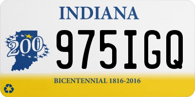 IN license plate 975IGQ