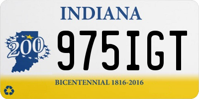 IN license plate 975IGT