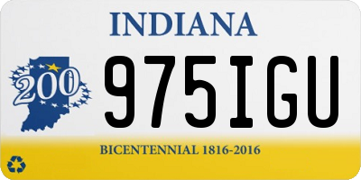 IN license plate 975IGU