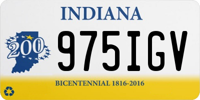 IN license plate 975IGV