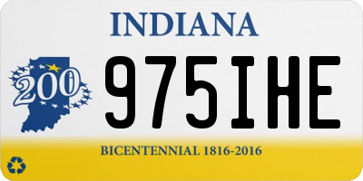 IN license plate 975IHE
