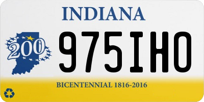IN license plate 975IHO