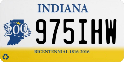 IN license plate 975IHW