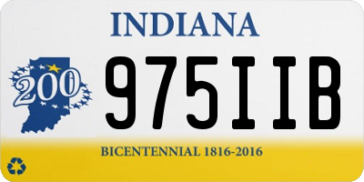 IN license plate 975IIB
