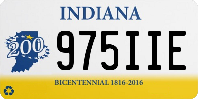 IN license plate 975IIE