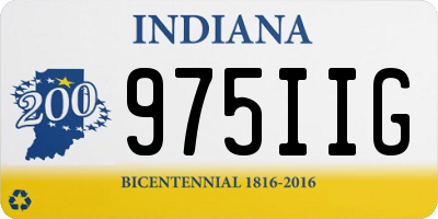 IN license plate 975IIG