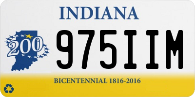 IN license plate 975IIM