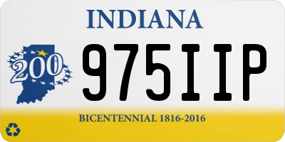 IN license plate 975IIP