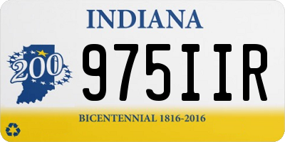 IN license plate 975IIR