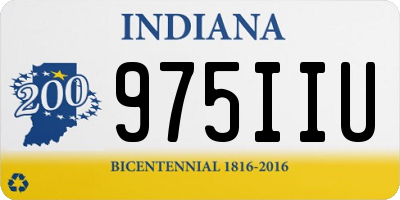IN license plate 975IIU