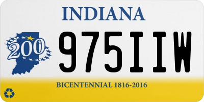 IN license plate 975IIW