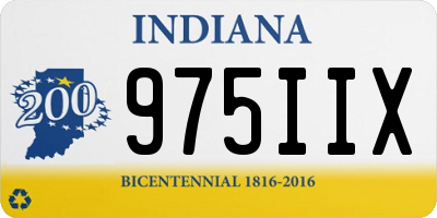 IN license plate 975IIX