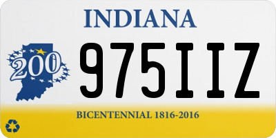 IN license plate 975IIZ