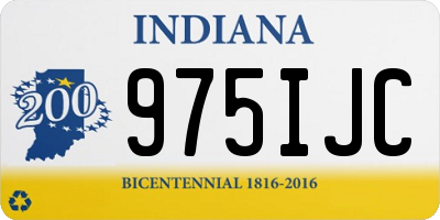 IN license plate 975IJC