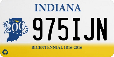 IN license plate 975IJN